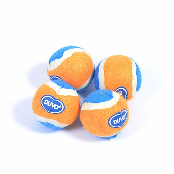 D-Tennisbold-Mini 4,2 cm Orange/Blå 4-pak