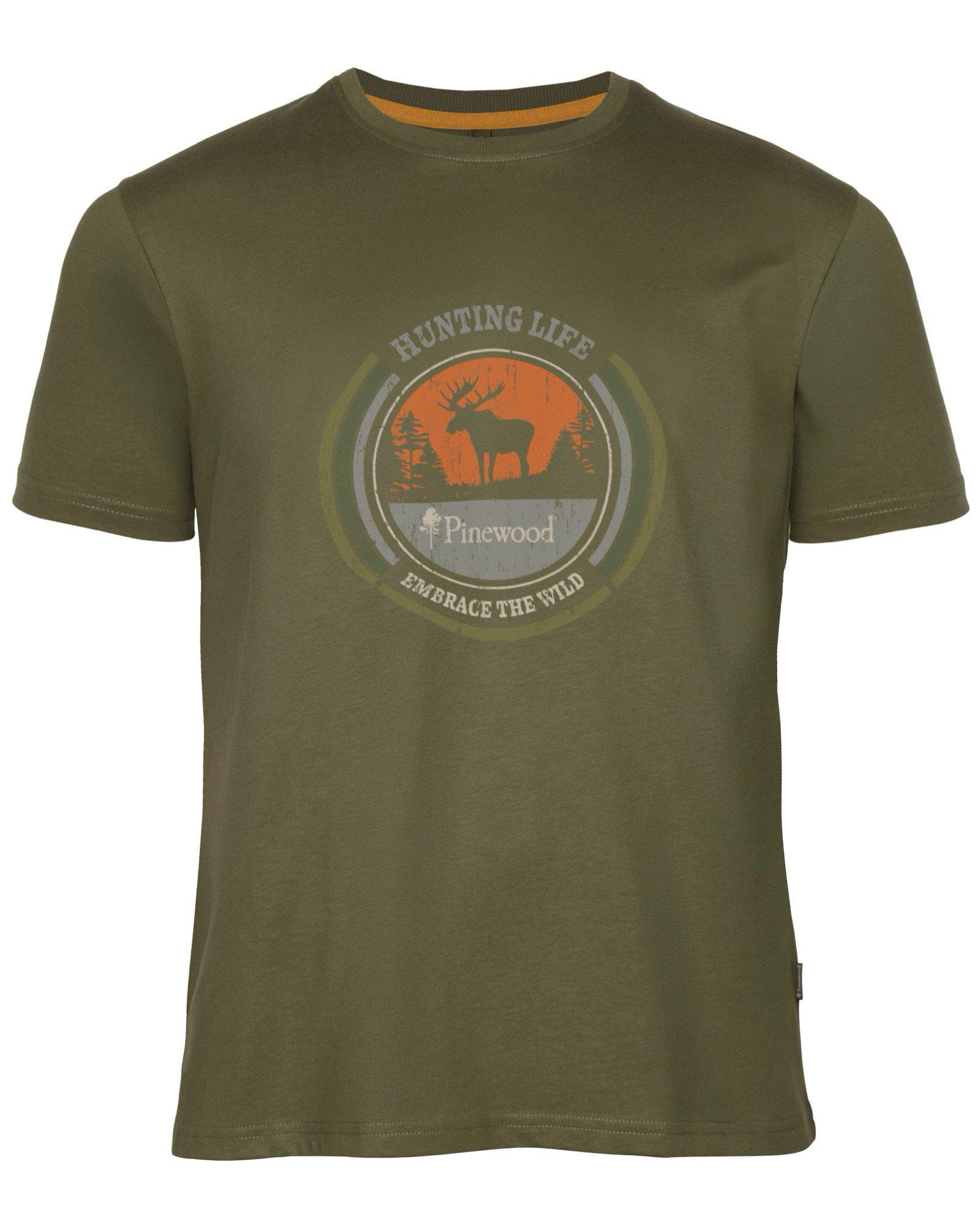 Pinewood Moose T-shirt Herr Hunting Olive