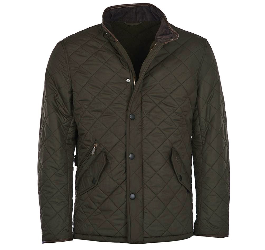 Barbour Powell Steppjacke Olivgrün Herren