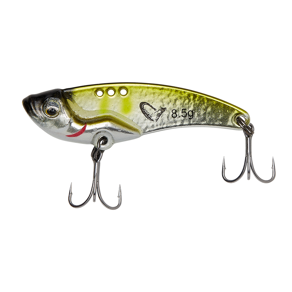 Savage Gear Vib Blade 5,5 Cm – Lame Vibrante Et Clignotante, 3 Points D’attache, VMS, Hameçons Triples Ultra-pointus – Perche, Brochet, Sandre, Eau Douce/salée
