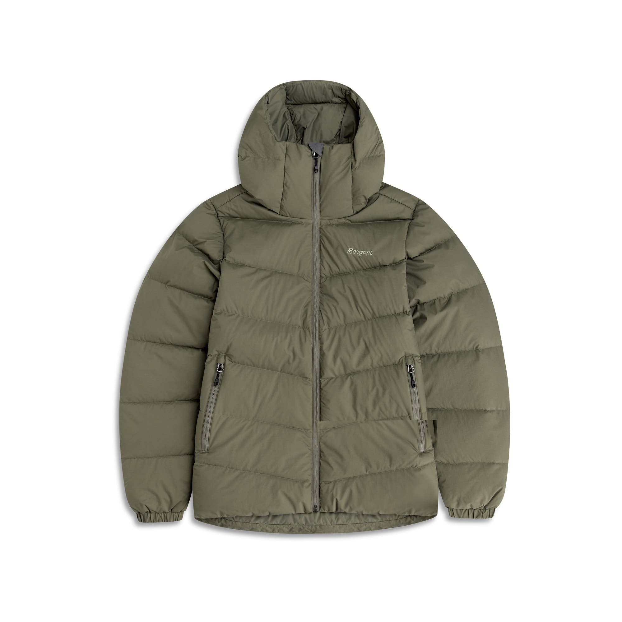 Bergans Garmo Down Hood Jakke Dame Green Mud