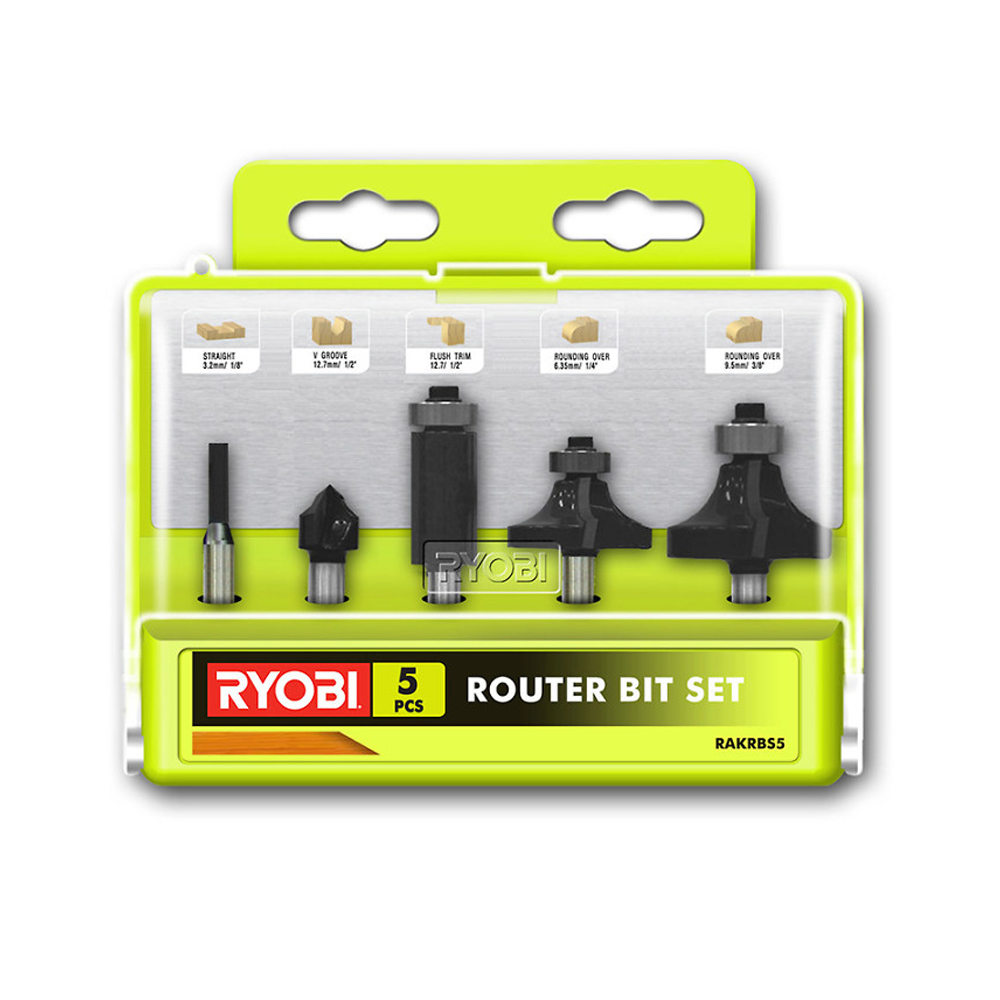 RyobiI RAKRBS5 Frässtålset Mix 5 delar