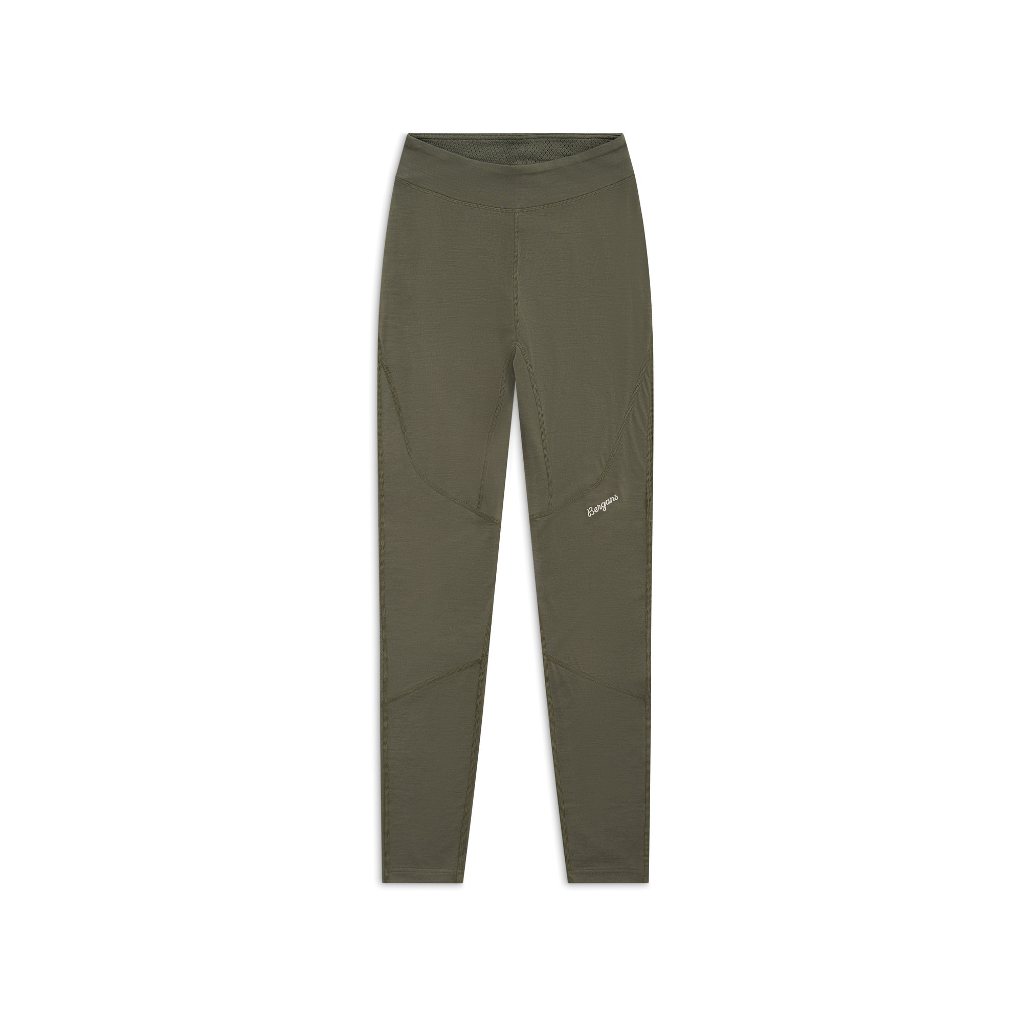 Bergans Inner:Pure Merino Ullstilongs Dame Green Mud