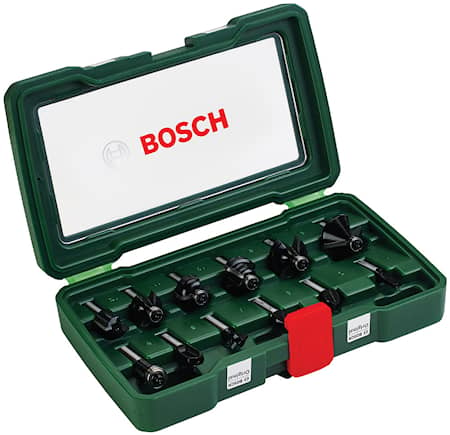 Bosch Frässtålset HM Mix 8mm 12 delar