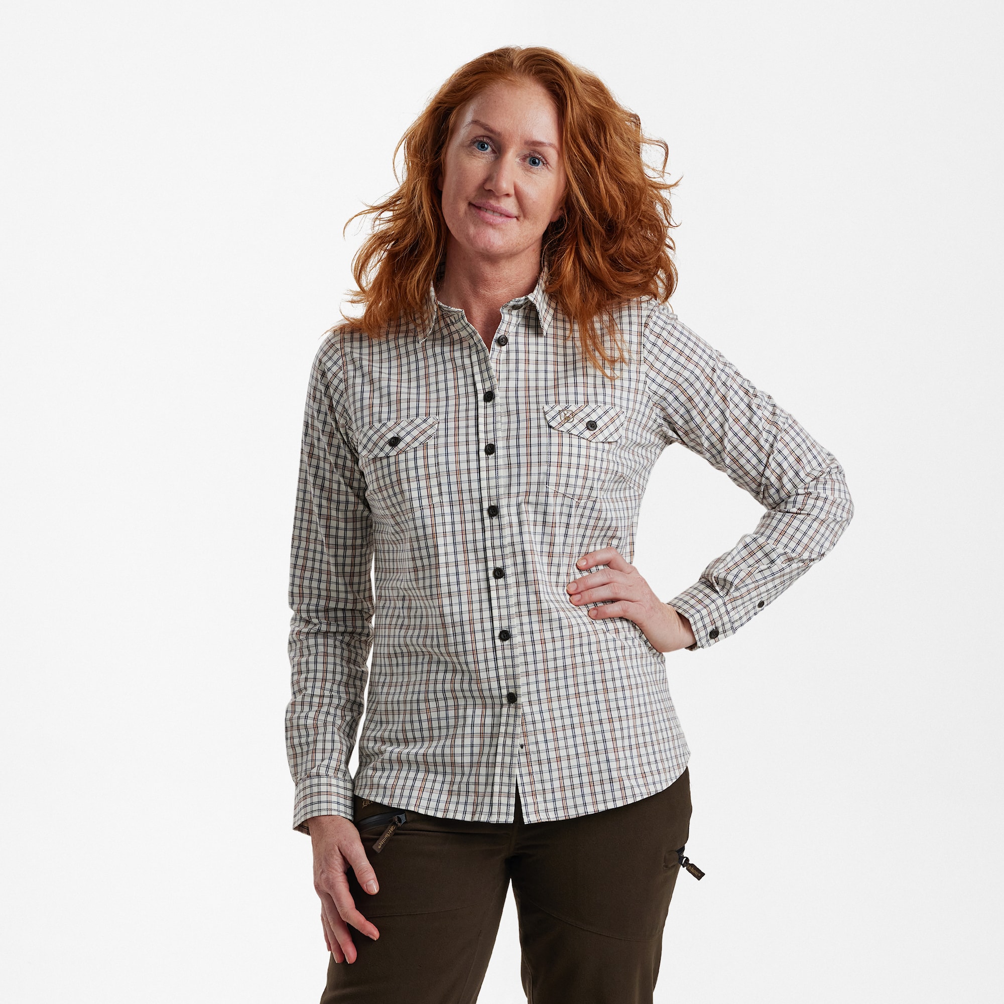 Deerhunter Lady Harper Shirt  Green Check 44