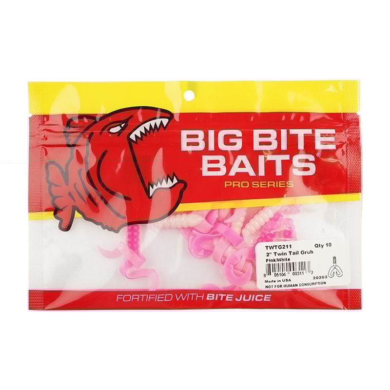Big Bite Baits Twin Tail Grub 2.0 5 cm (10-pack)