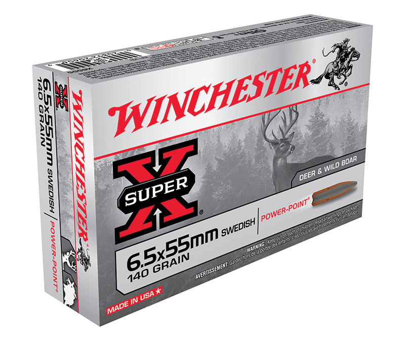 Winchester Cart, 6.5x55Swd, Power Point, 140gr, 20/200
