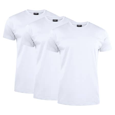 Clique T-paita Miehet, 3-pack valkoinen