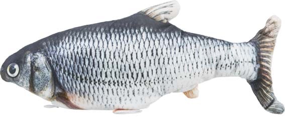 Fisk Sprattlande, Tyg, Catnip 30cm USB-laddad