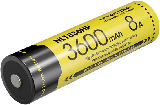Nitecore Batteri 18650 3600mAh, rechargable (8A)