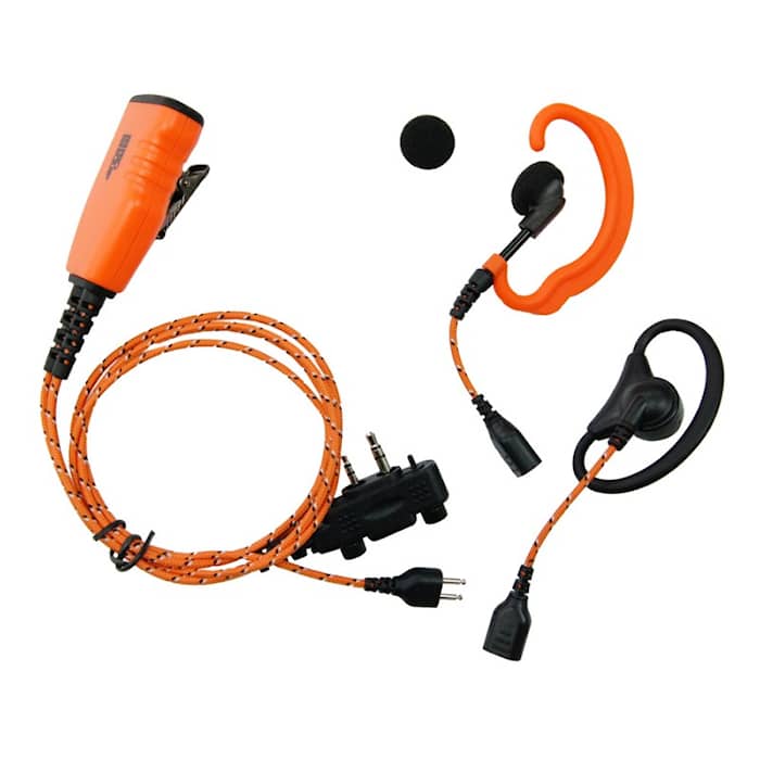 ProEquip PRO-U610LS/LA Orange tygkabel,3-i-1 med 2 öronbyglar/ Peltor