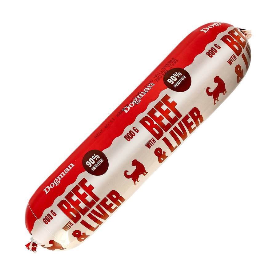 Dogman Beef & Liver Sausage 800g