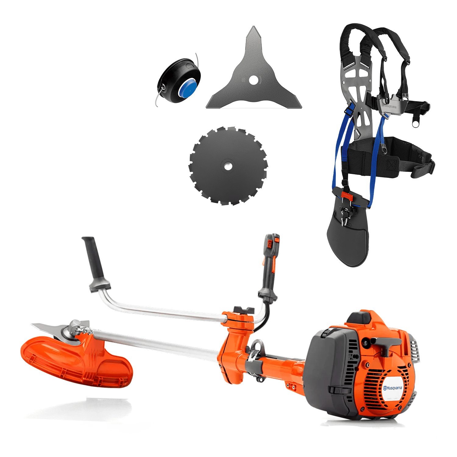 Husqvarna 545FR Freischneider inkl. Gurt und drei Schneidaufsätzen
