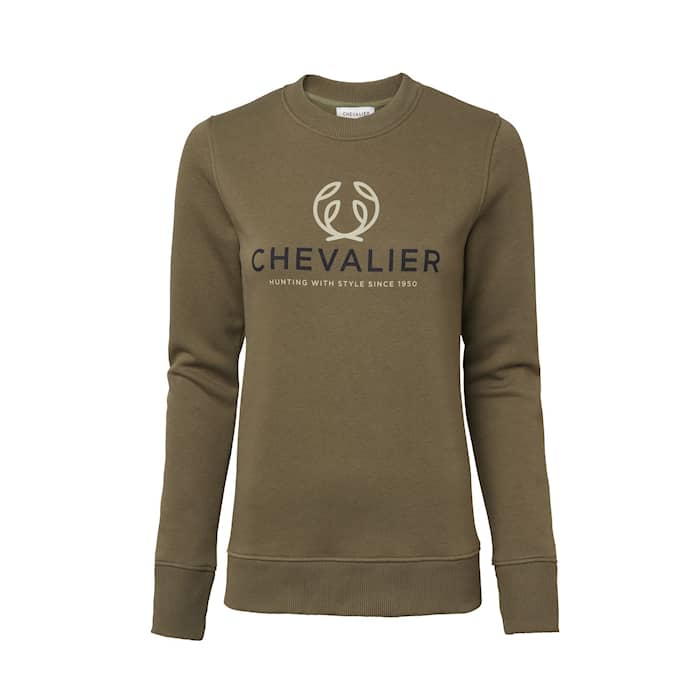Chevalier Logo Sweatshirt Kvinder, Dybt Skov