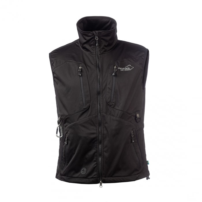 Arrak Softshellvest Acadia Unisex Svart XS -
