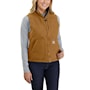 Carhartt Sherpa Lined Mock Neck Väst Dam Carhartt® Brown