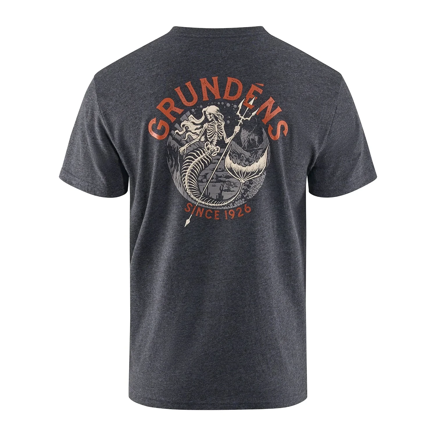 Grundéns Dead Reckoning T-Shirt Heather Charcoal Herr