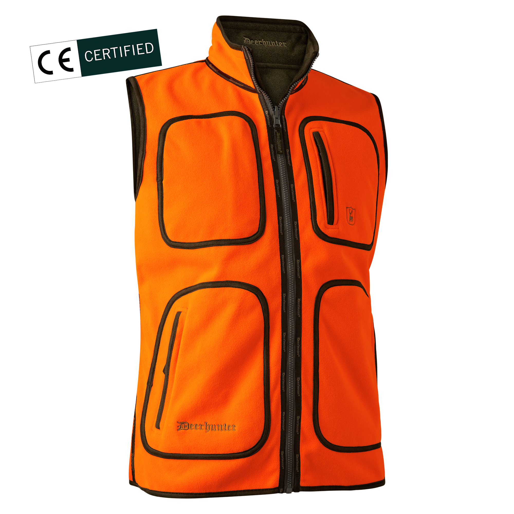 Deerhunter Gamekeeper Vändbar Fleeceväst Herr Safety Orange
