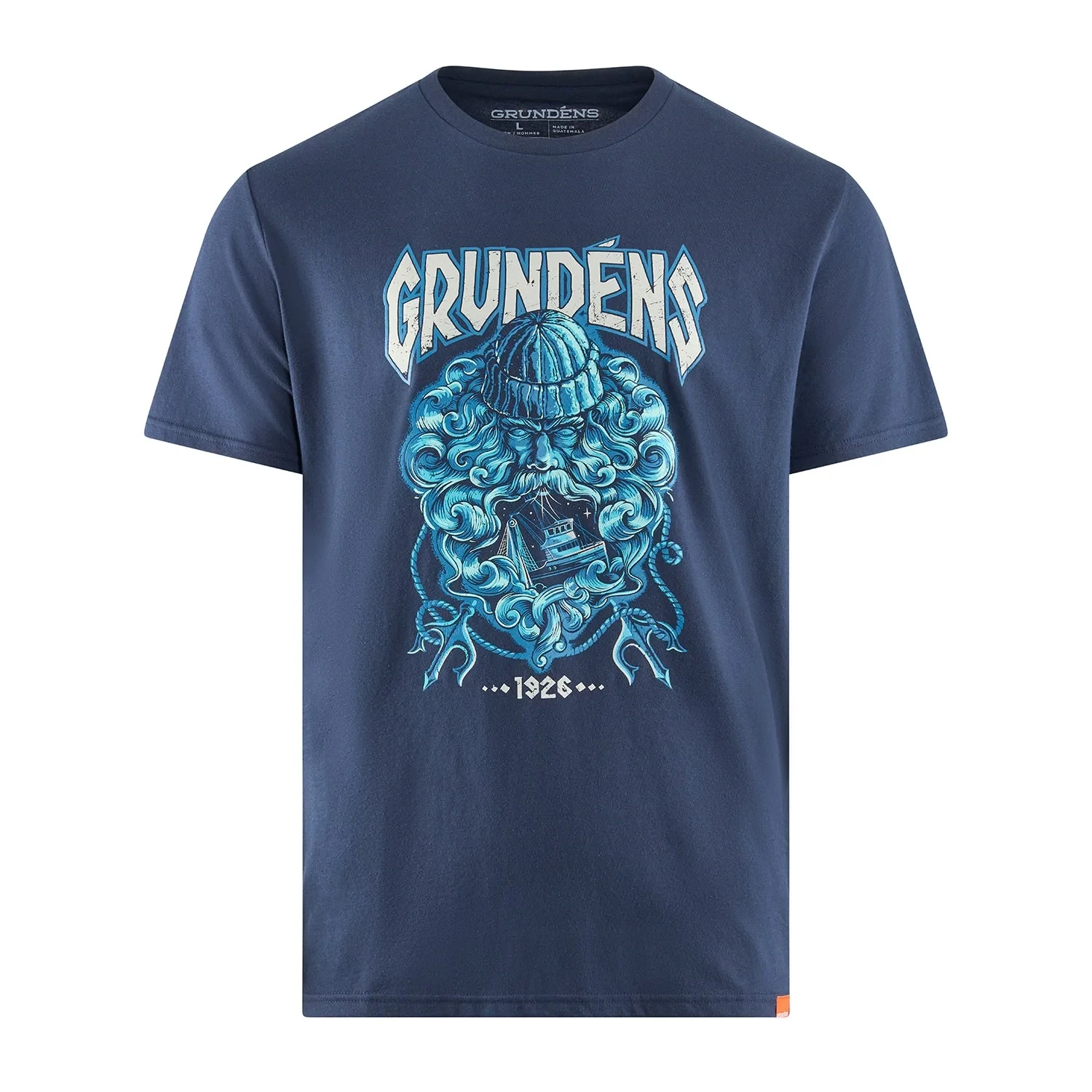 Grundéns Njord T-Shirt Mörk Marinblå Herr