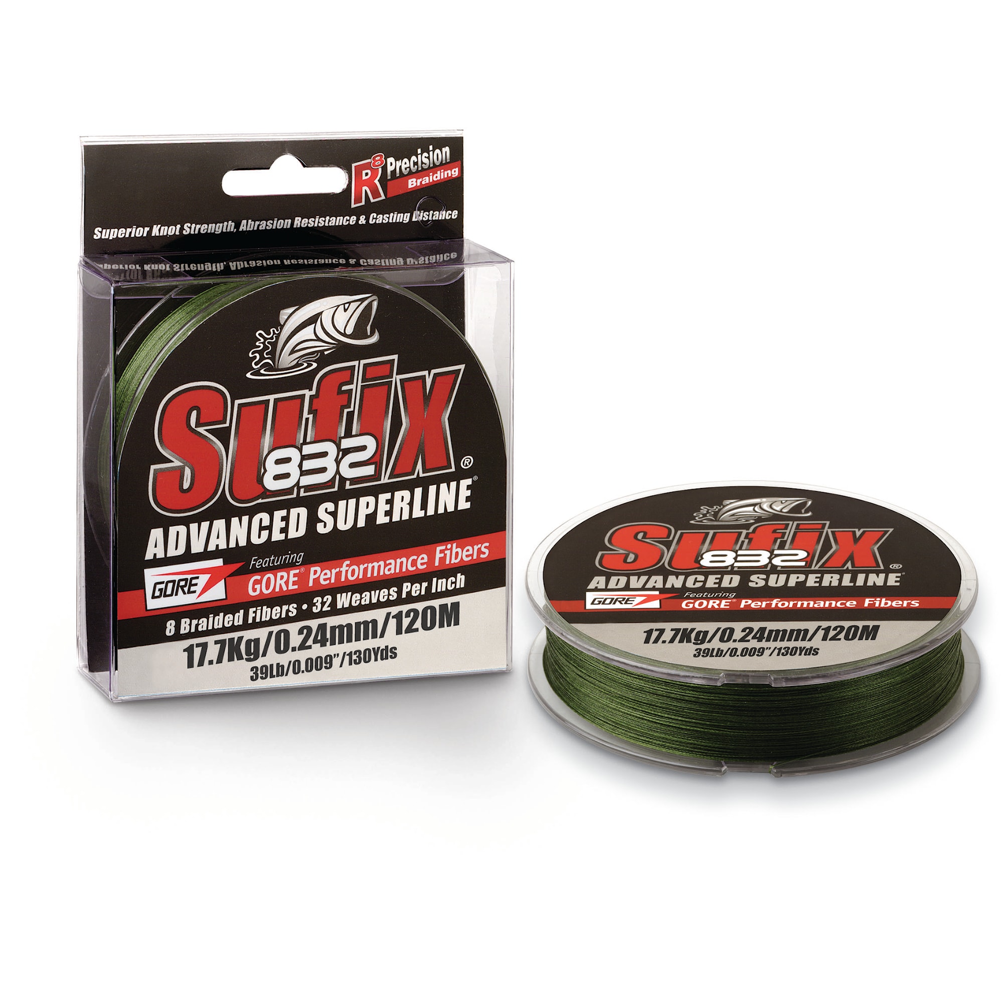 REA/Black Friday Sufix 832 Braid 0,28 mm 120m Lo-Vis Green