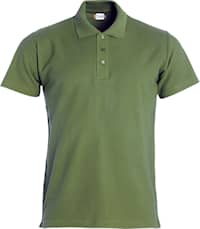 Clique Poloskjorte Basic Herre Militærgrønn