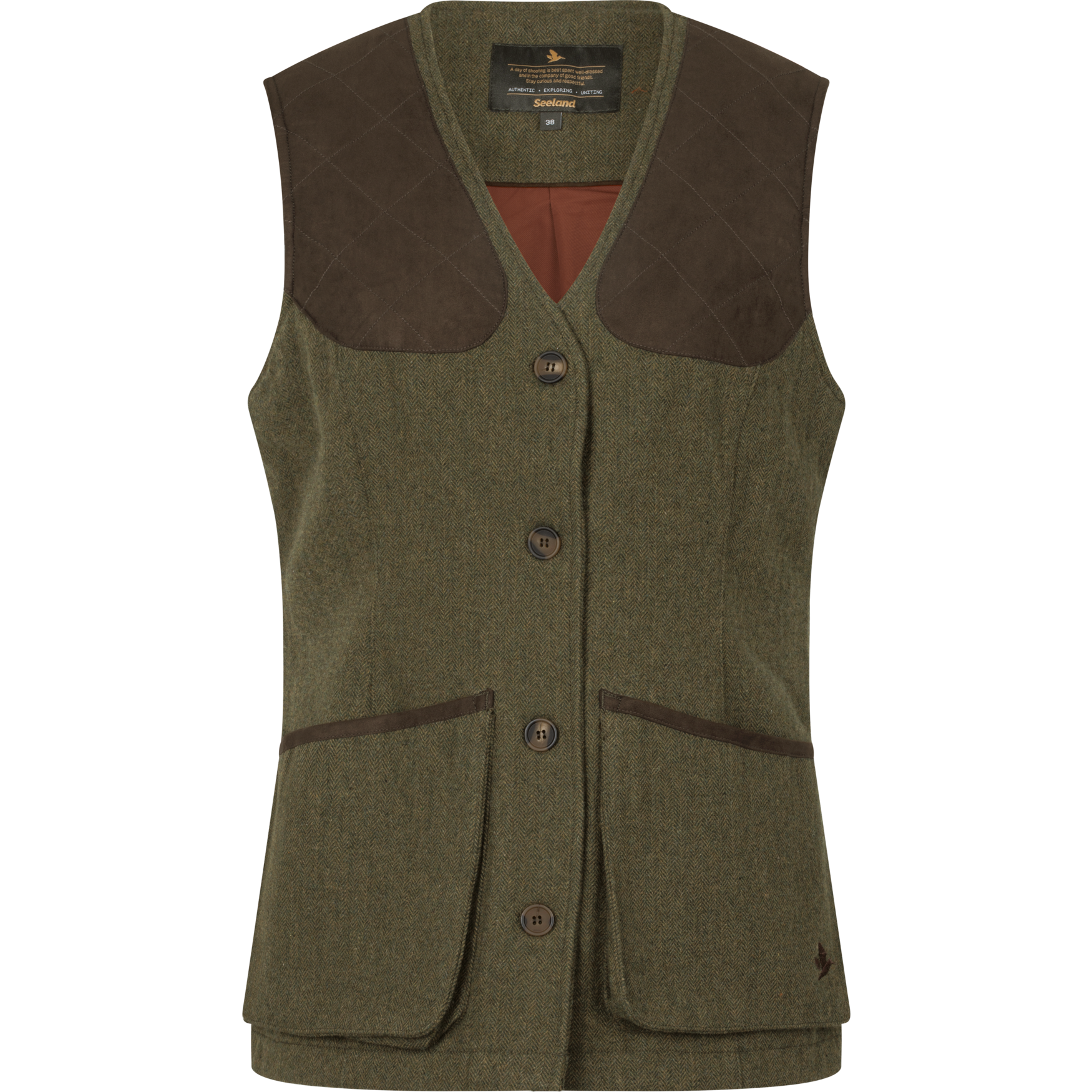 Seeland Hillside Harriet Vest Moss Green