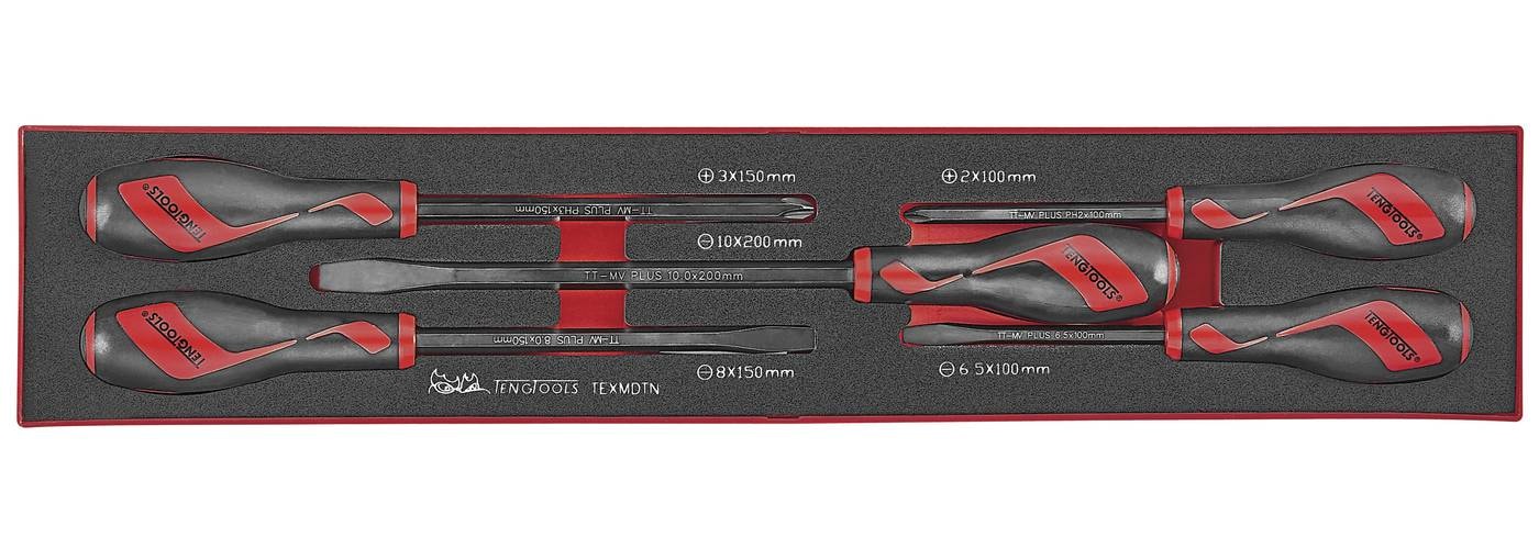 Teng Tools Skruvmejselsats TEXMDTN 5 delar