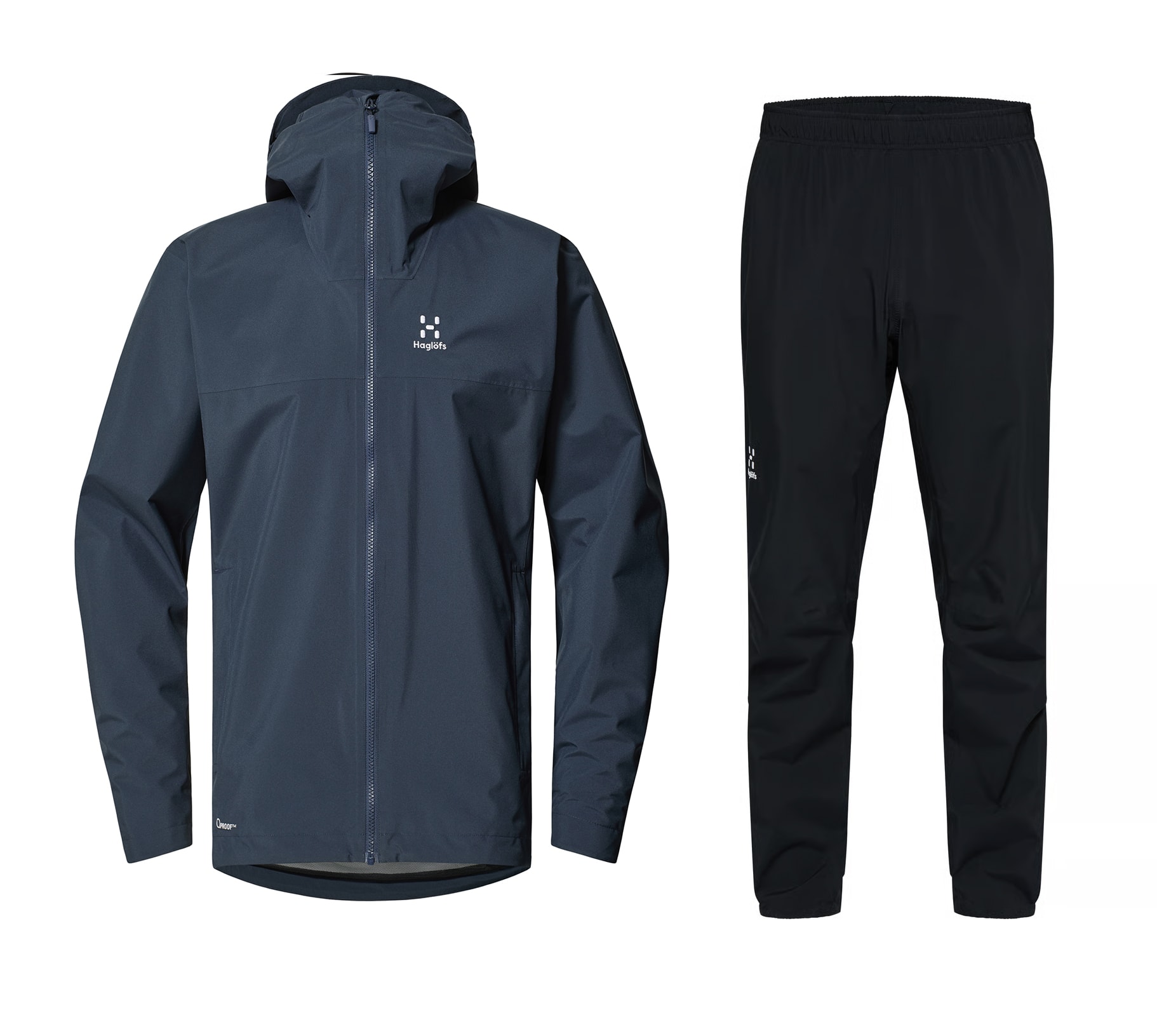 Haglöfs Korp Proof/Proof II Regndragt Herre Tarn Blue/True Black