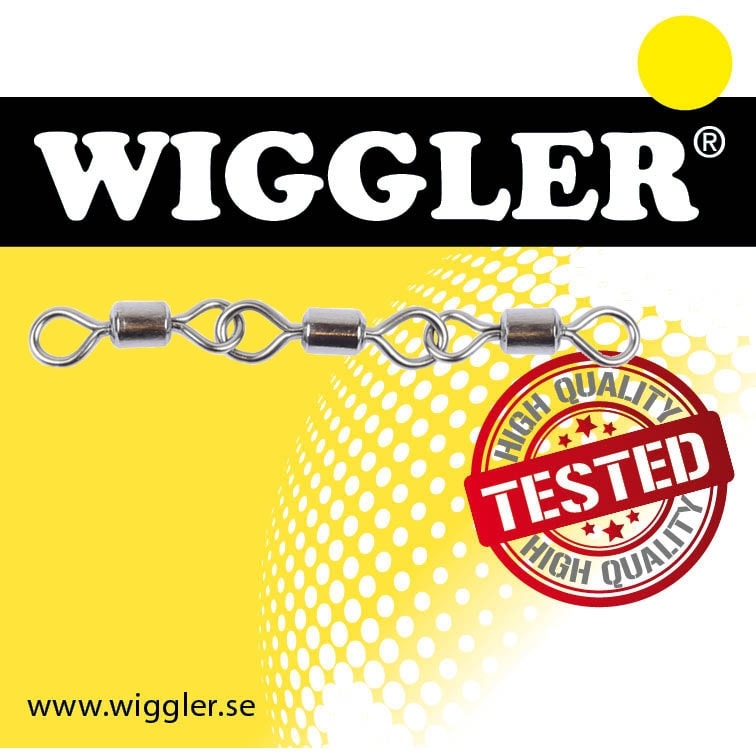 REA/Black Friday Wiggler Triple Rolling Swivel Black Nickel #6 4-pack