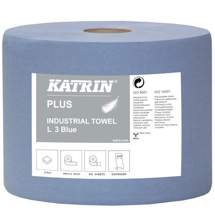 Torkrullar Katrin L Blå 2-p