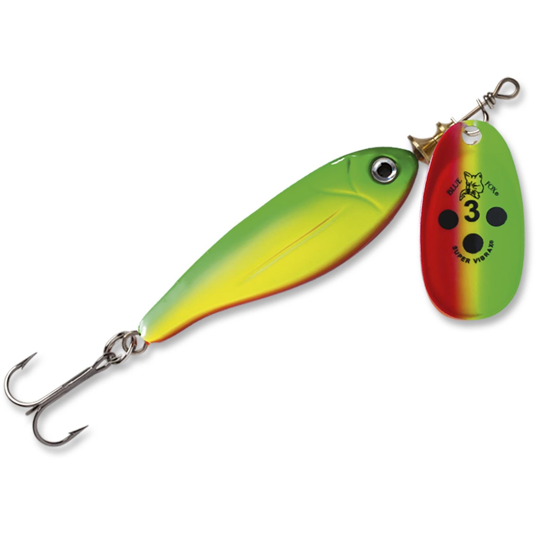 Minnow Super Vibrax 4 Green Yellow Red (GYR)