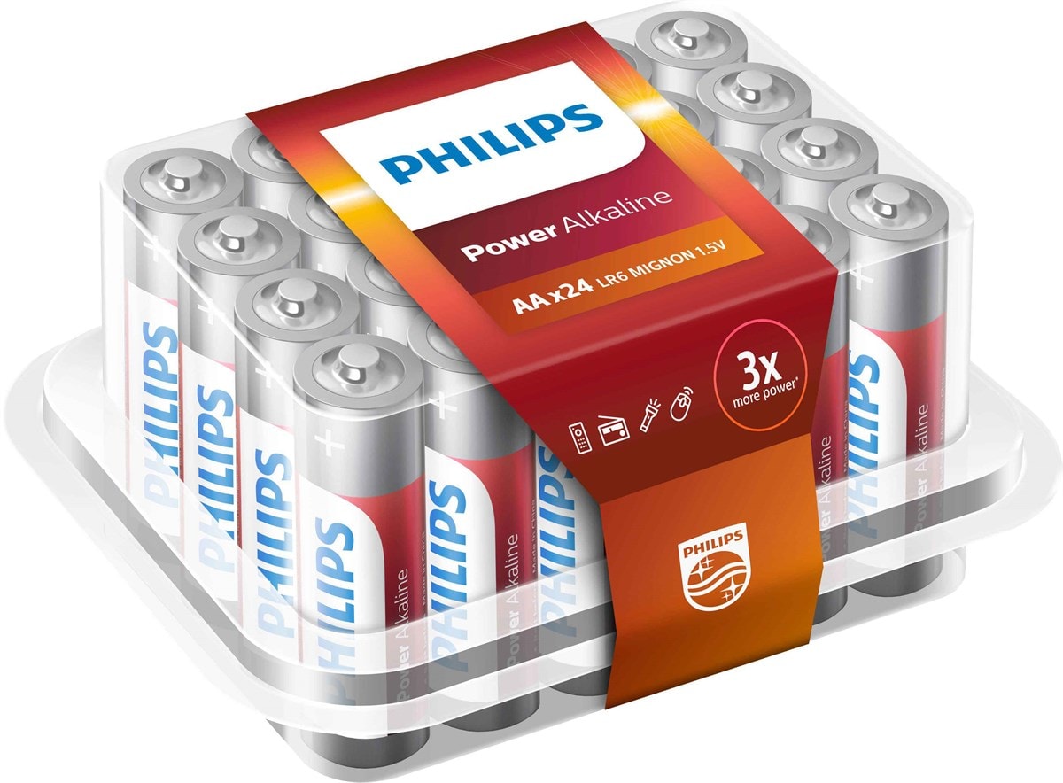 Philips Power Alkaline Batteri LR6 AA 24-Pack