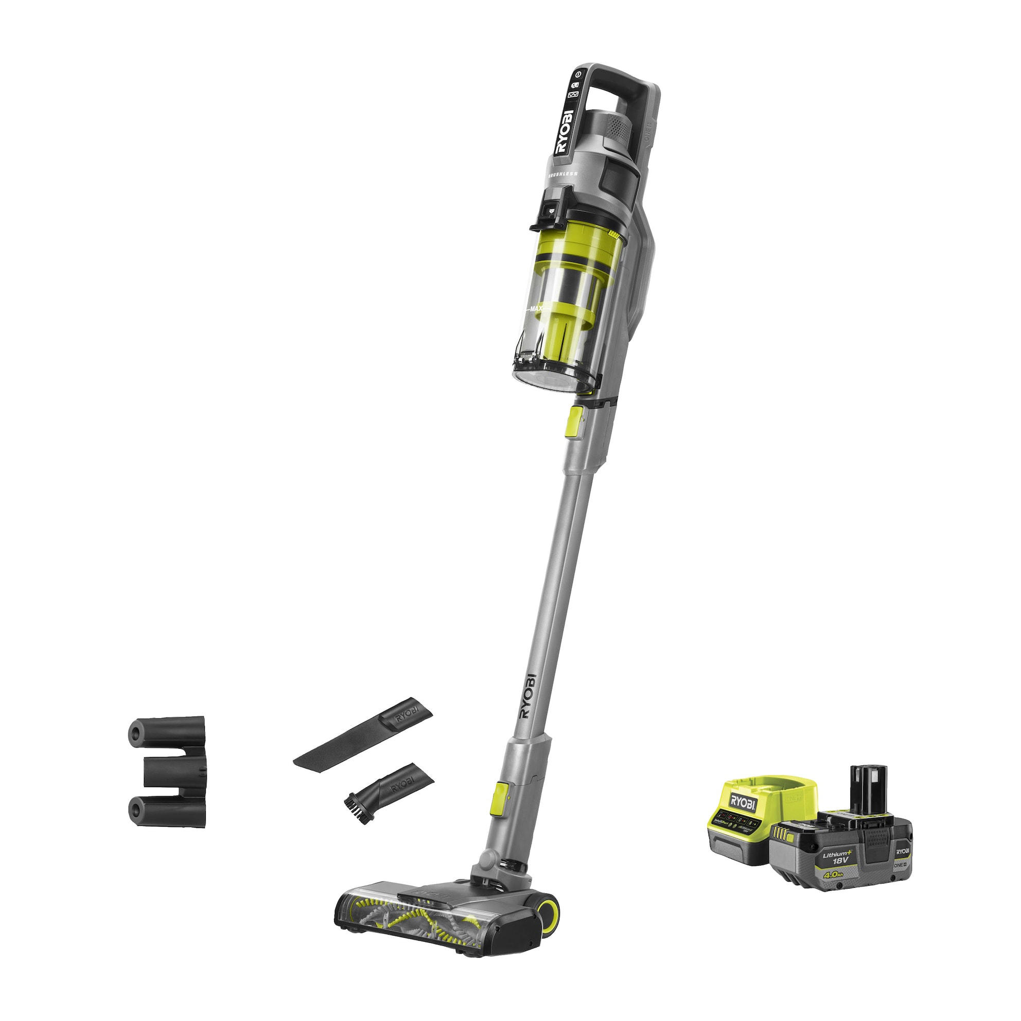Ryobi RSVS18BL-1C40G Startkit Skaftdammsugare 18V
