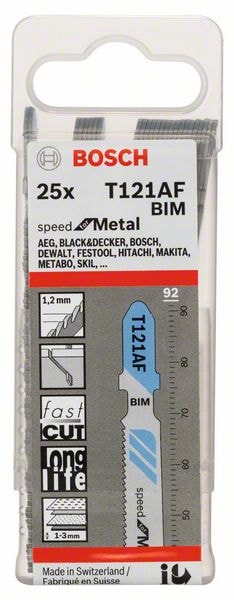 Bosch Sticksågblad T121AF Speed Metall 25-pack