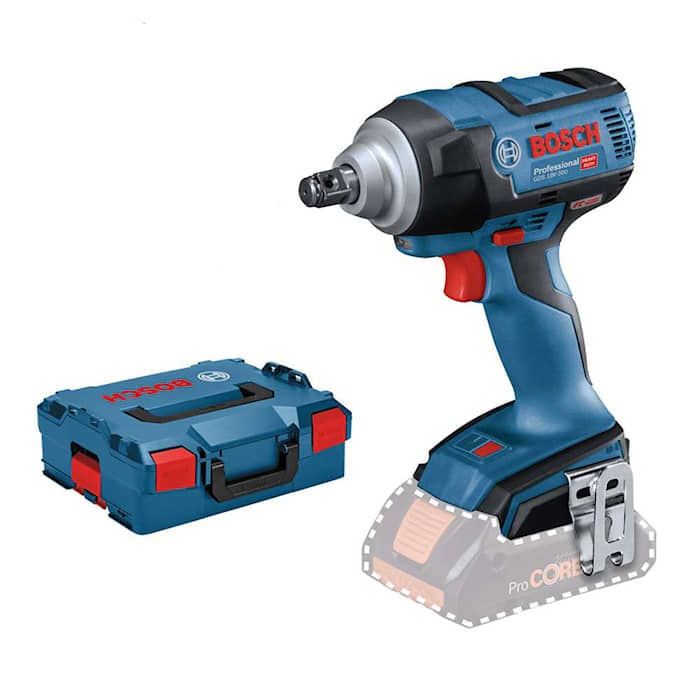 Bosch Mutterdragare GDS 18V-300 utan batteri och laddare i L-BOXX