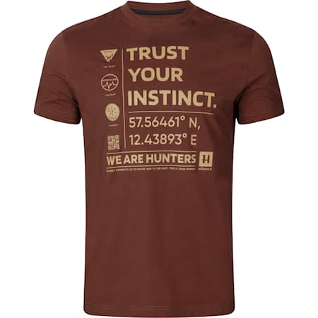 Härkila Instinct S/S T-shirt Men Burgundy