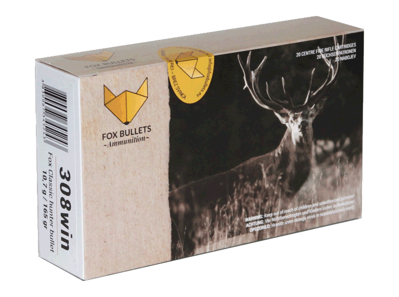 Fox Ammunition 308win 165gr/10,7g