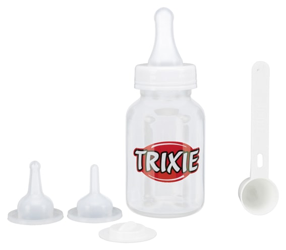 Nappset 120ml, förslutningsbar, 3 olika silikonnappar