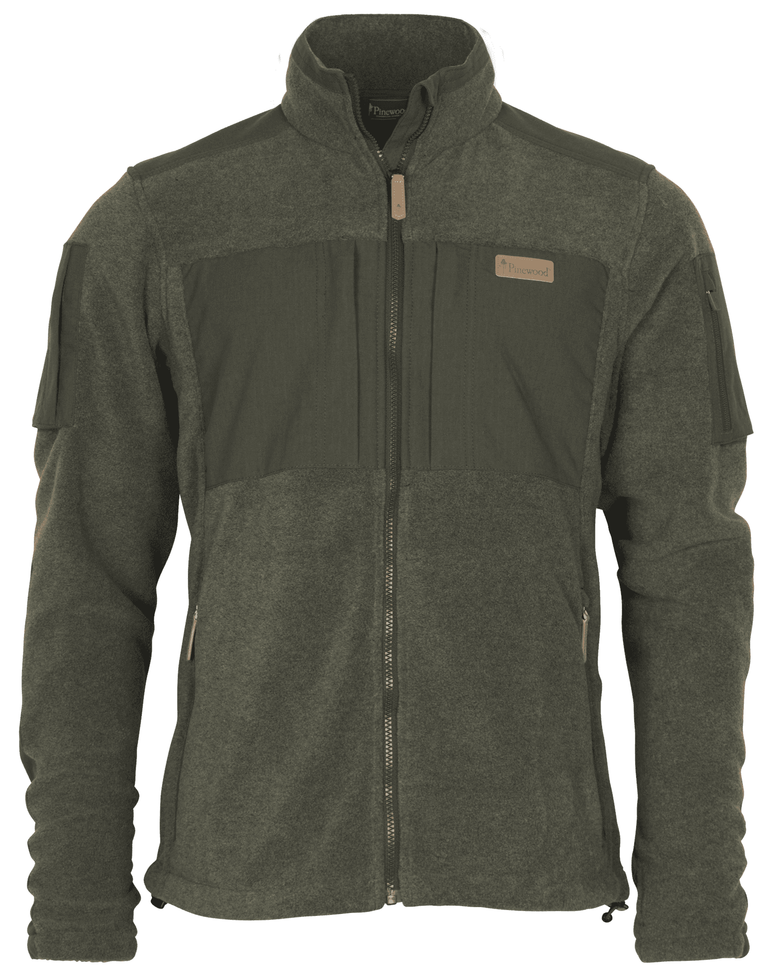 Pinewood Lappland Rough Fleecejacka Herr Olive Melange/Dark Olive