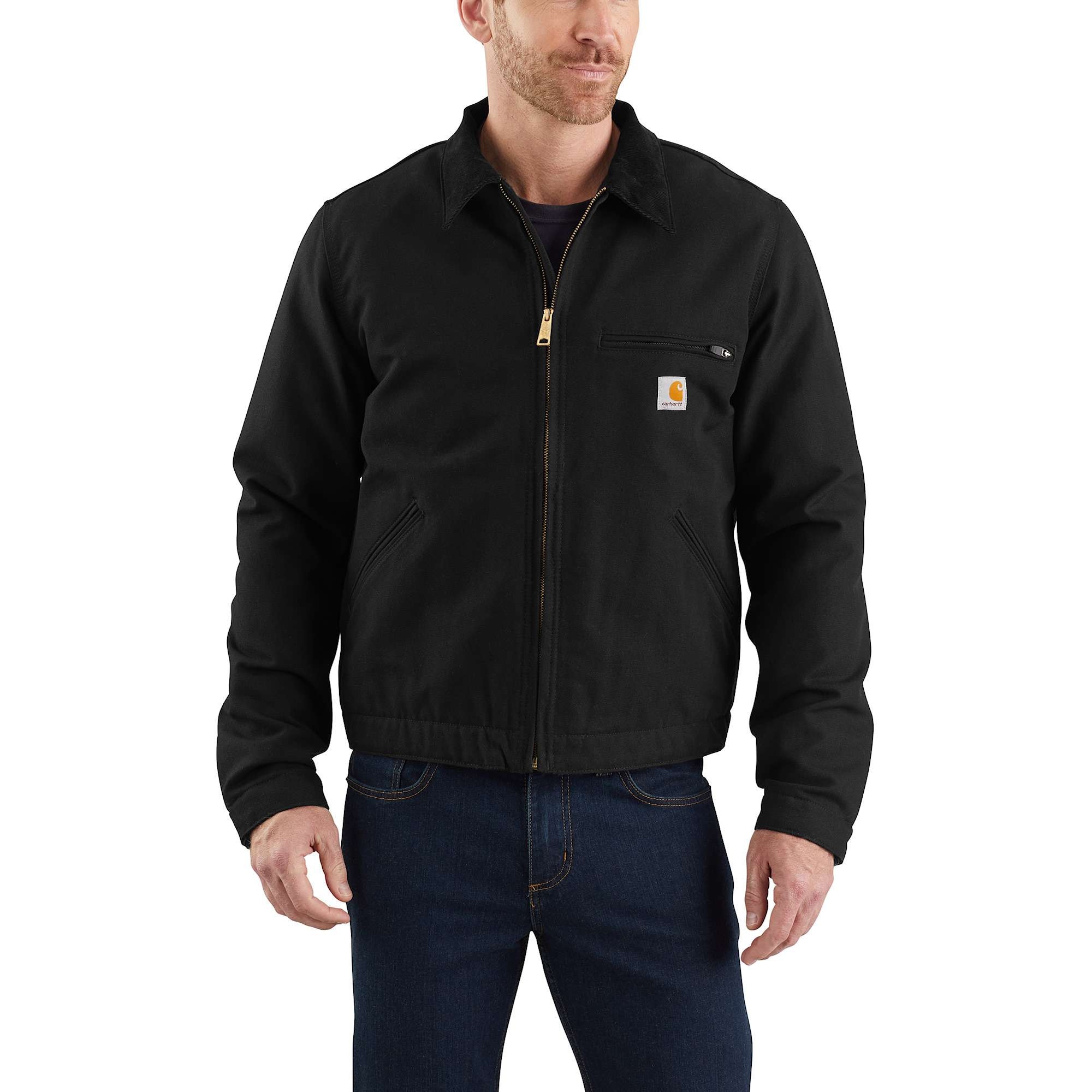 Carhartt Duck Detroit Jacka Herr Black XXL