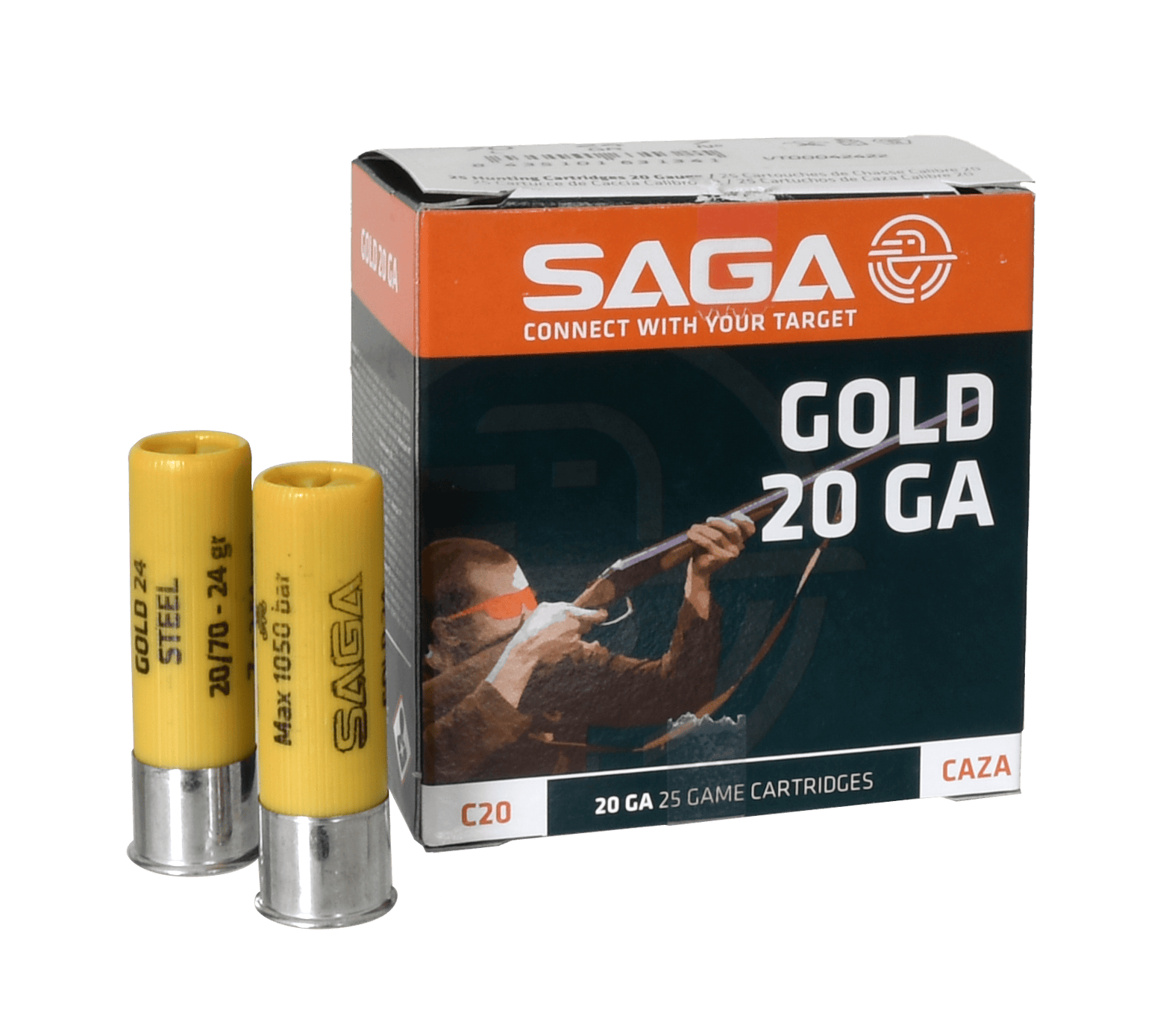Saga Gold Steel kaliber 20 24 g US7 – stålhagel