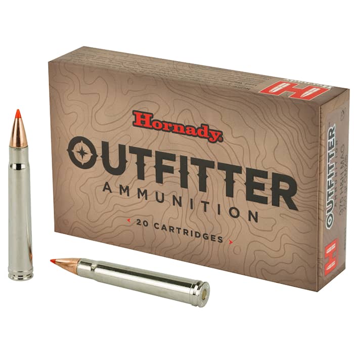 Hornady OutfitterTM Ammunition, 375 H&H Mag 250 gr GMX®