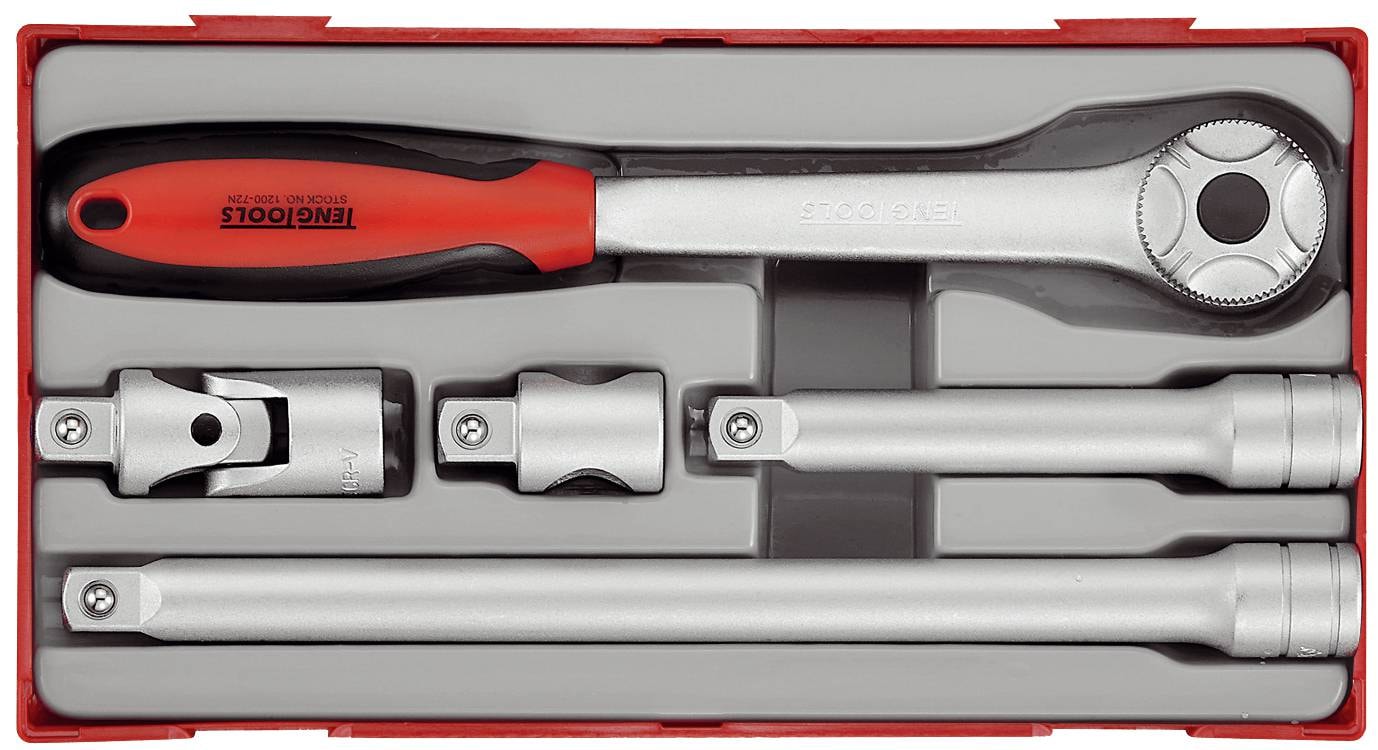 Teng Tools 5-osainen räikkäväänninsarja. Nelikulmainen kiinnitys 1/2\" TT1205