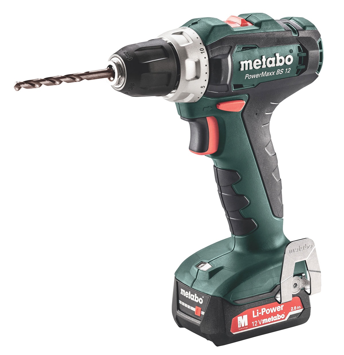 Metabo Ruuvinväännin PowerMaxx BS 12 12V, 2 x 2,0Ah akut & laturi SC 30