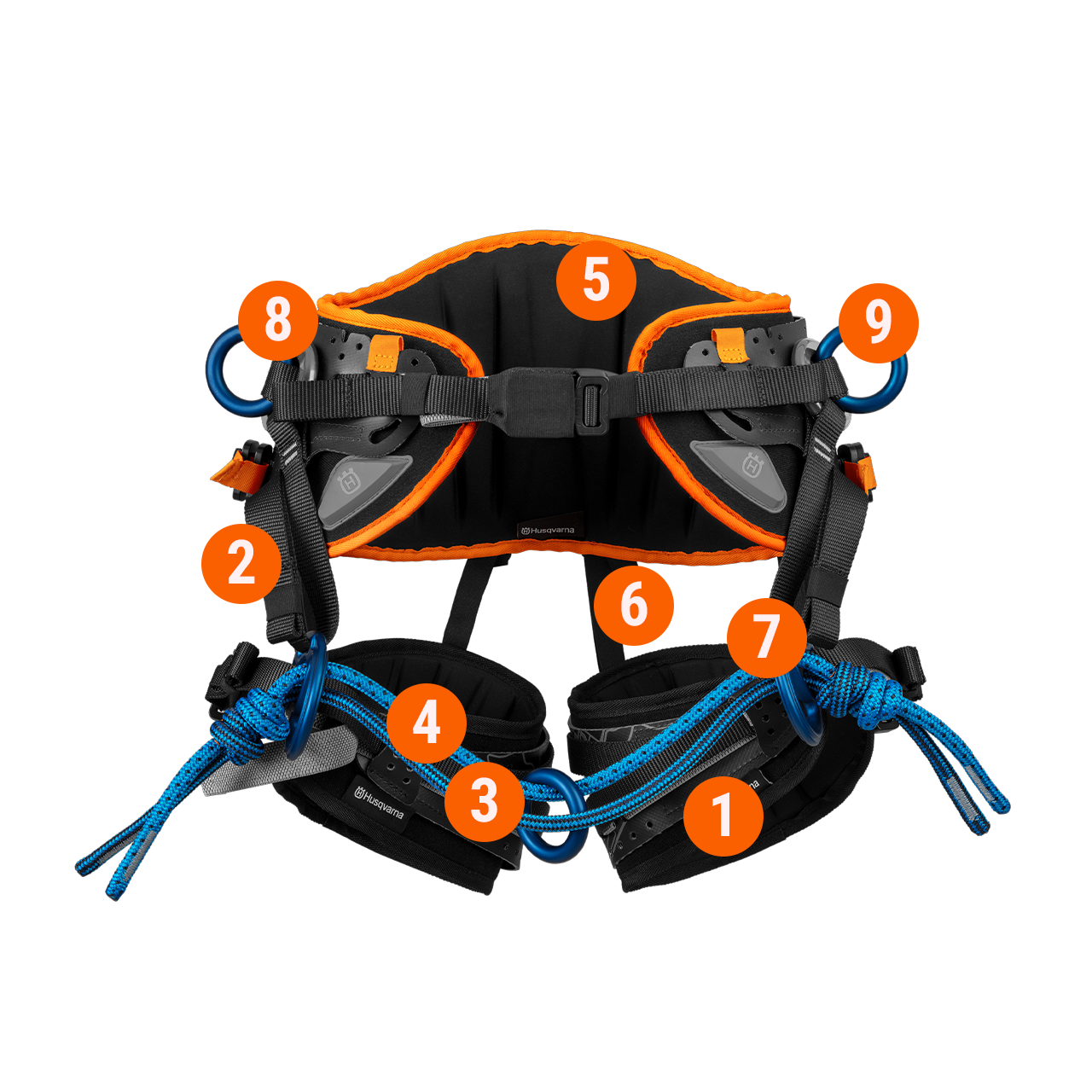 Husqvarna Elastic Web Set Leg/Back -