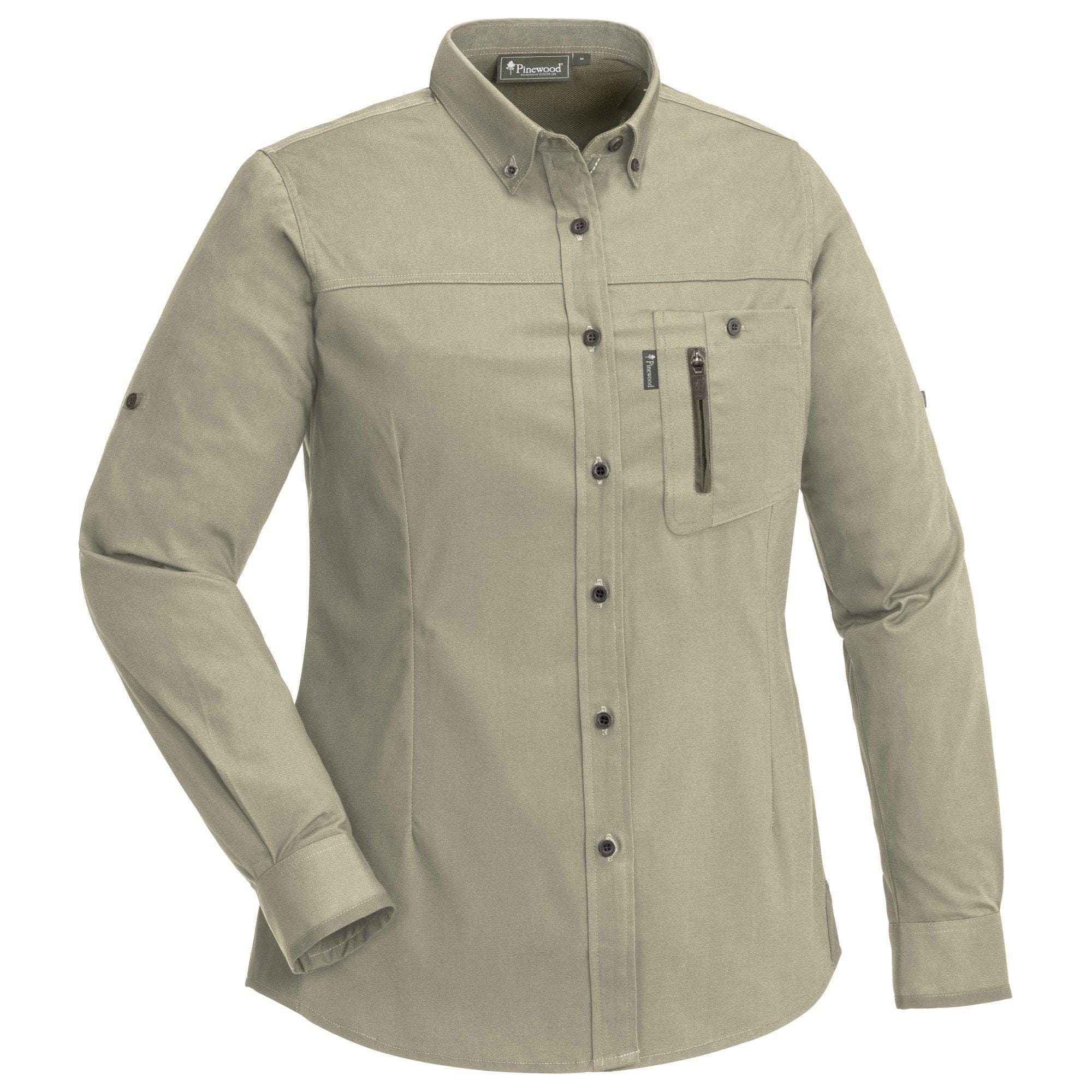 Pinewood Tiveden InsectSafe Skjorta Dam Light Khaki