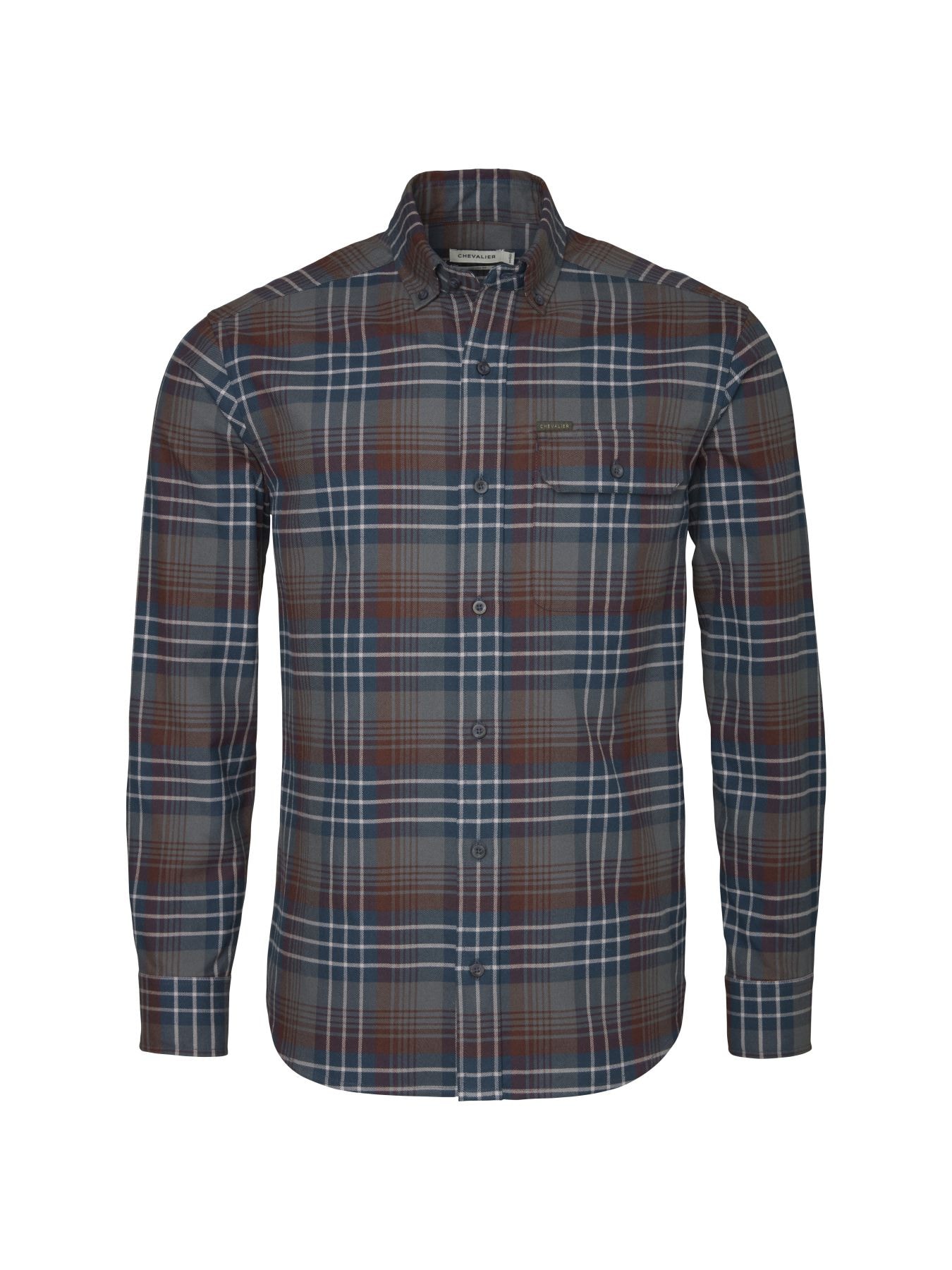 REA/Black Friday Chevalier Falcon Flannel Shirt Men Rust Checked S