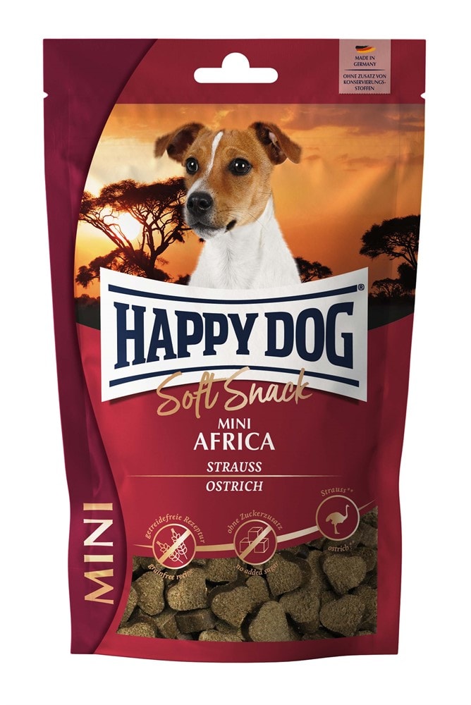 HappyDog Myk snacks Mini Afrika 100 g -