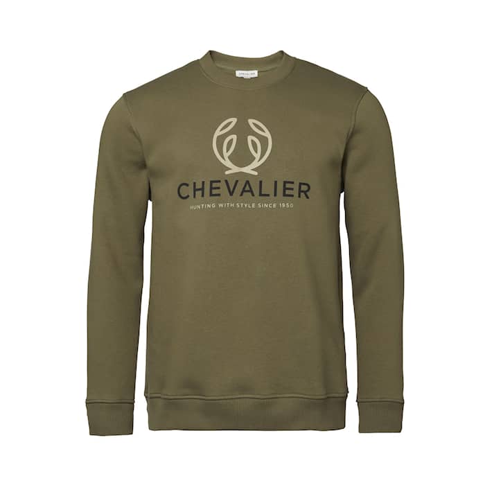 Chevalier Logo Sweatshirt Mænd Skovgrøn