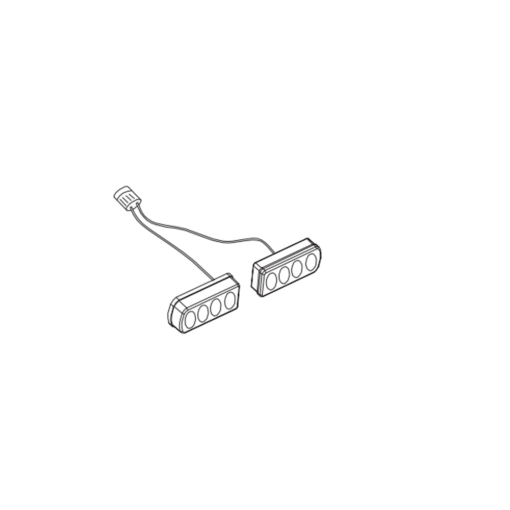 Outdoor Classic / Hylte Ljusramp kompl m kabel, till Outdoor Classic / Hylte Cykelhållare.